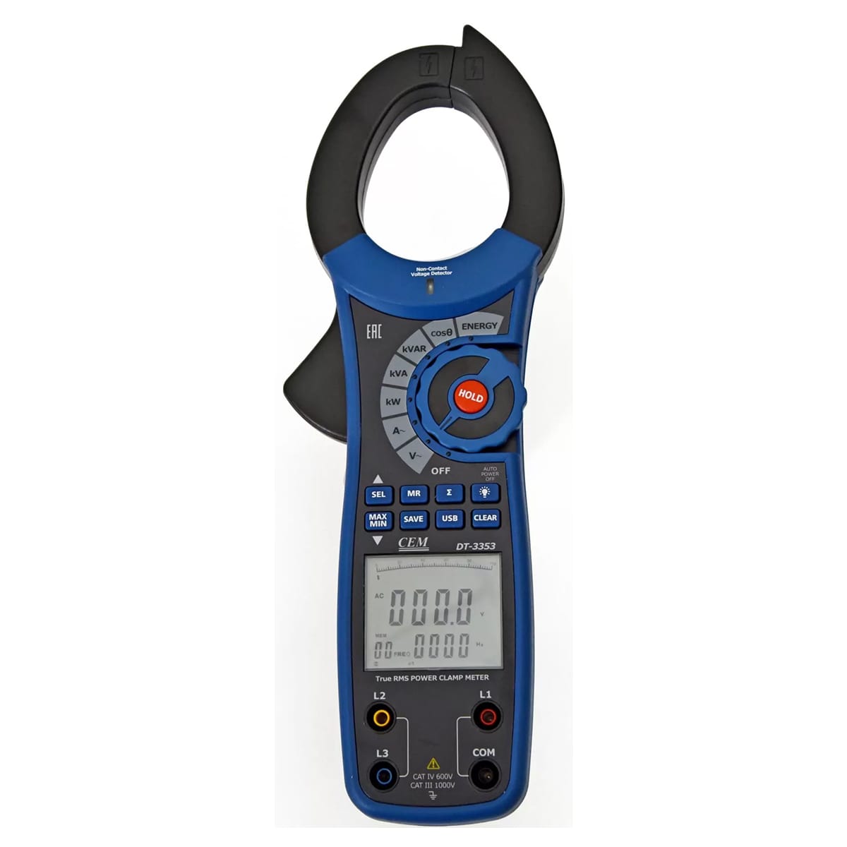 DT-3353 Клещи электроизмерительные, ваттметр
