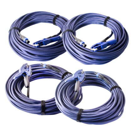 Комплект 4х измерительных проводов длиной 30 м с зажимами типа «крокодил» с шириной схвата до 55 мм